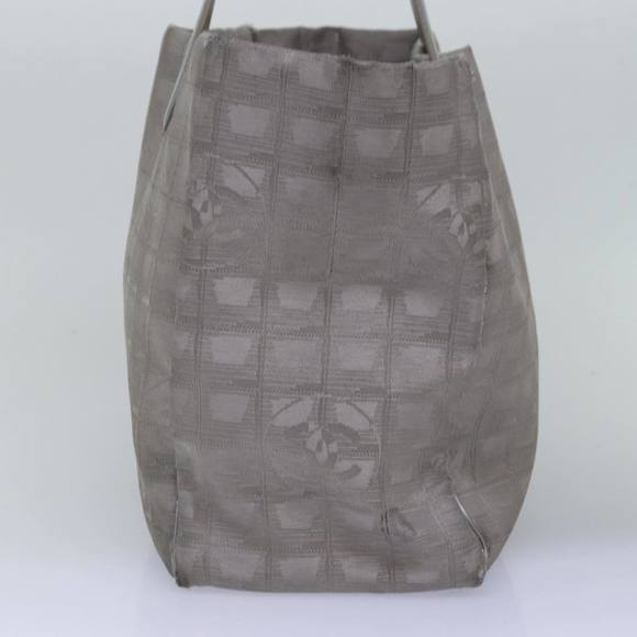 CHANEL New Travel Line Tote Bag Nylon Silver CC Auth bs15032 - Picture 3 of 16